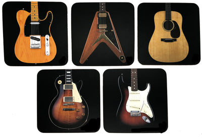 Guitar Coaster Set