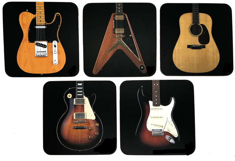 Guitar Coaster Set